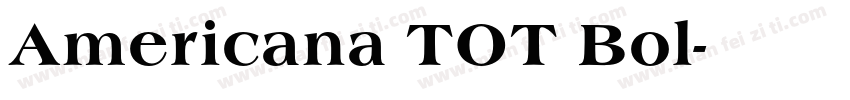 Americana TOT Bol字体转换